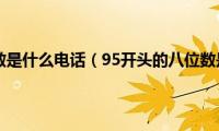 95开头的八位数是什么电话（95开头的八位数是什么号码）