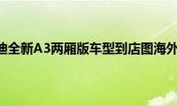 奥迪a3：奥迪全新A3两厢版车型到店图海外媒体曝光