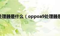 oppoa9处理器是什么（oppoa9处理器是什么）