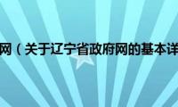 辽宁省政府网（关于辽宁省政府网的基本详情介绍）