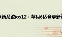 苹果6怎么更新系统ios12（苹果6适合更新ios12吗）