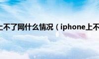 iphone上不了网什么情况（iphone上不了网）