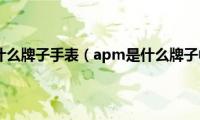 apm是什么牌子手表（apm是什么牌子中文）