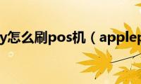 applepay怎么刷pos机（applepay怎么刷地铁）