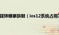 ios12鎬庝箞鍒犻櫎搴旂敤（ios12系统占用怎么删除）