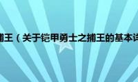 铠甲勇士之捕王（关于铠甲勇士之捕王的基本详情介绍）