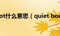 quiet(boot什么意思（quiet boot什么意思）)