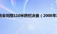 2008年北京奥运会刘翔110米跨栏决赛（2008年北京奥运会刘翔）