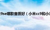 小米cc9和小米9se哪款音质好（小米cc9和小米9se对比）