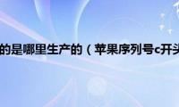 苹果序列号c开头的是哪里生产的（苹果序列号c开头的是什么机）