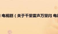 千里雷声万里闪(电视剧（关于千里雷声万里闪 电视剧的基本详情介绍）)