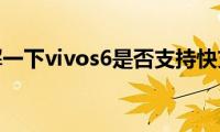 了解一下vivos6是否支持快充