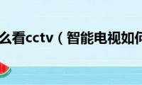 智能电视怎么看cctv（智能电视如何看cctv）