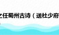 送杜少府之任蜀州古诗（送杜少府之任蜀州全文及译文）