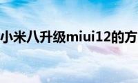 分享小米八升级miui12的方法