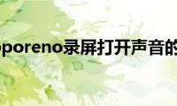 分享opporeno录屏打开声音的方法