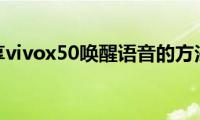 分享vivox50唤醒语音的方法