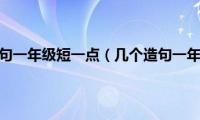 几个造句一年级短一点（几个造句一年级）