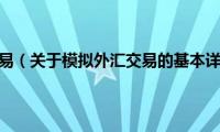 模拟外汇交易（关于模拟外汇交易的基本详情介绍）