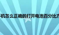 苹果手机怎么正确的打开电池百分比方法