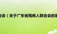 广东省残疾人联合会（关于广东省残疾人联合会的基本详情介绍）