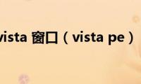 vista(窗口（vista pe）)