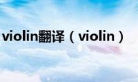 violin翻译（violin）