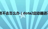 dota2启动器进不去怎么办（dota2启动器进不去解决方法3则）