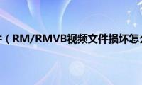 rmvb(文件（RM/RMVB视频文件损坏怎么修复）)