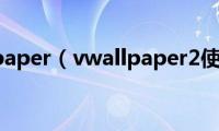 vitalwallpaper（vwallpaper2使用教程）