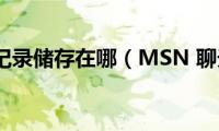 msn聊天记录储存在哪（MSN(聊天记录）)