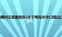 栖霞市寺口镇山口耩村志愿服务队(关于栖霞市寺口镇山口耩村志愿服务队的简介)