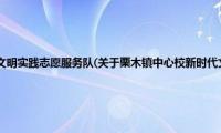 栗木镇中心校新时代文明实践志愿服务队(关于栗木镇中心校新时代文明实践志愿服务队的简介)