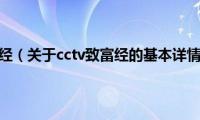 cctv致富经（关于cctv致富经的基本详情介绍）