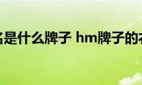 hm中文名是什么牌子(hm牌子的衣服质量怎么样)