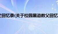 校园黑道教父回忆录(关于校园黑道教父回忆录的简介)