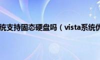 vista系统支持固态硬盘吗（vista系统优化）