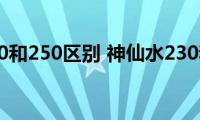 神仙水230和250区别(神仙水230和250有什么不同)