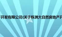 株洲大自然房地产开发有限公司(关于株洲大自然房地产开发有限公司的简介)