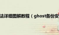 ghost使用方法详细图解教程（ghost备份安装电脑系统教程）