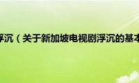 新加坡电视剧浮沉（关于新加坡电视剧浮沉的基本详情介绍）