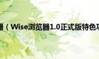 wiseie浏览器（Wise浏览器1.0正式版特色功能测评）