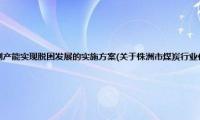 株洲市煤炭行业化解过剩产能实现脱困发展的实施方案(关于株洲市煤炭行业化解过剩产能实现脱困发展的实施方案的简介)