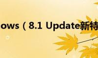 Windows（8.1(Update新特性）)