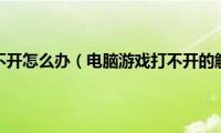 网页游戏打不开怎么办（电脑游戏打不开的解决方法）