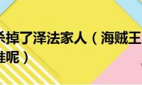 海贼王谁杀掉了泽法家人（海贼王中杀掉了泽法家人是谁呢）