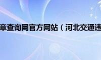 河北交通违章查询网官方网站（河北交通违章查询）