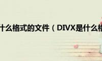 divx是什么格式的文件（DIVX是什么格式）