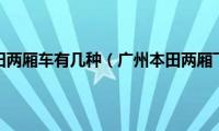 广州本田两厢车有几种（广州本田两厢飞度）