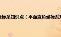 平面直角坐标系知识点（平面直角坐标系知识点）